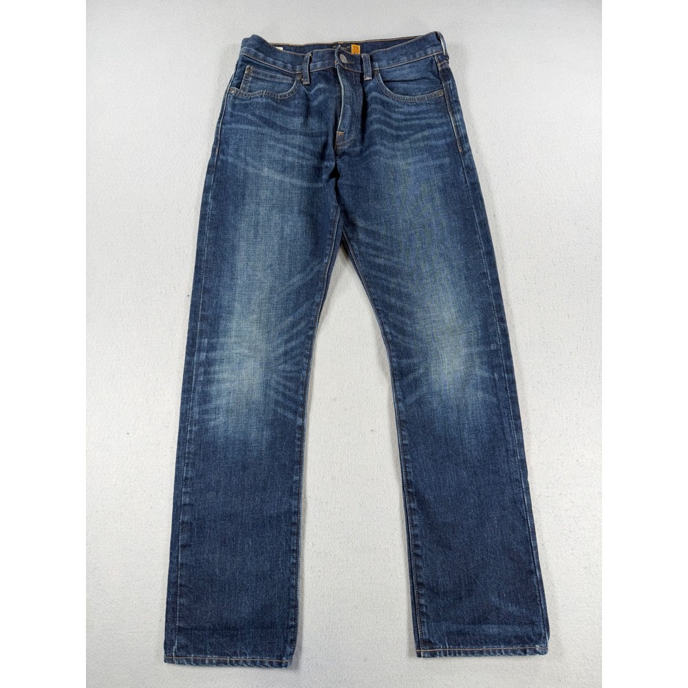 Y2K J.Crew 770 Straight Fit Jeans Mens 29x32 Dark Wash Japanese Kaihara Denim